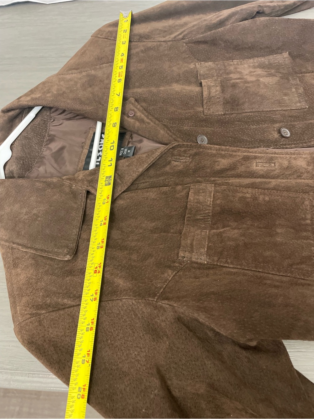 Wilson Brown Suede Leather Jacket - Picture 11 of 12